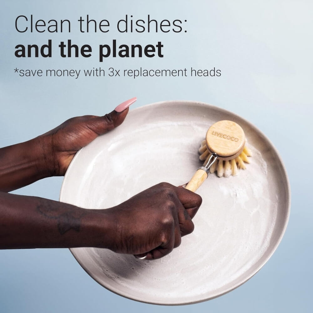 Eco Dish Cleaning Set & Replacement Brushes