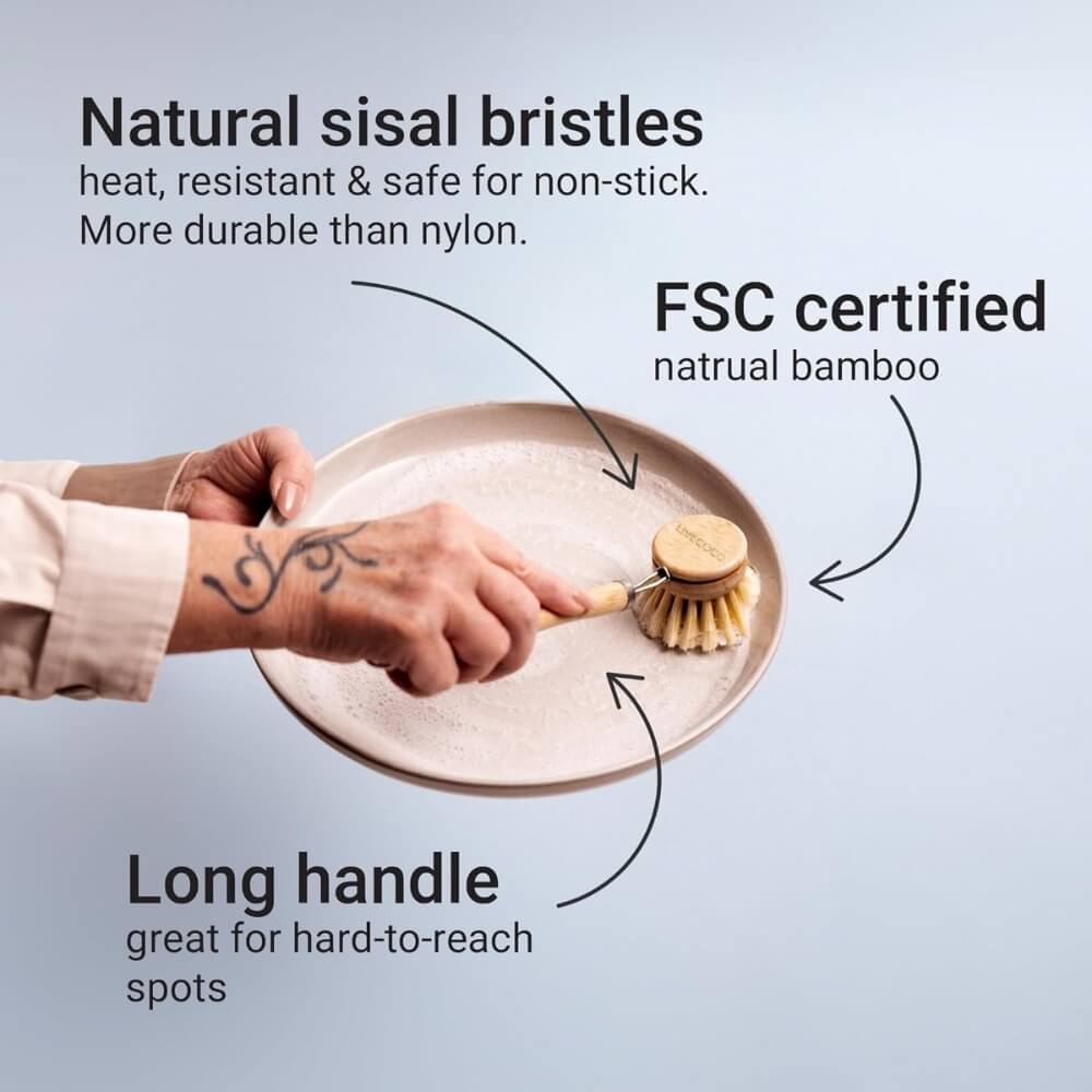 Eco Dish Cleaning Set & Replacement Brushes