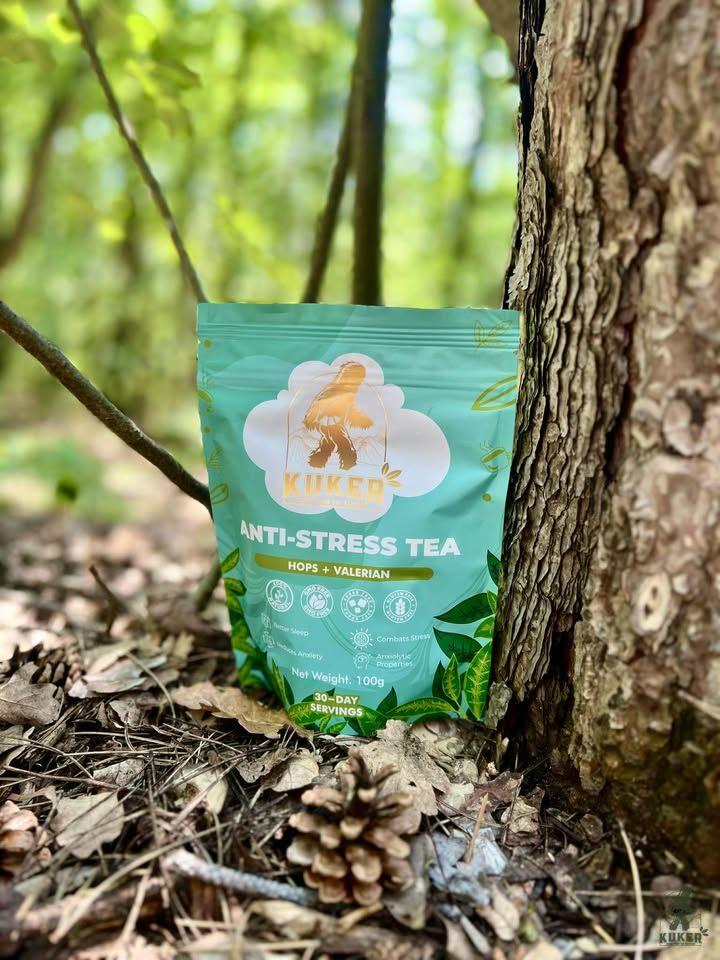 KUKER® Anti-Stress Tea 100g Loose Leaf | Relaxing Herbal Tea for Stress Relief & Anxiety